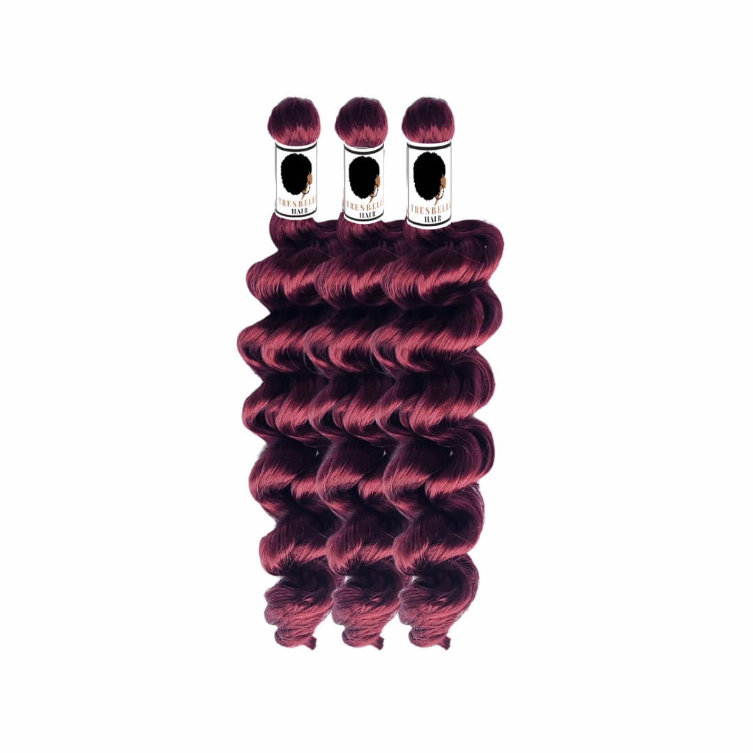 BELLE ITCH FREE HYPOALLERGENIC LOOSE CURLS| BOHO BRAIDING HAIR