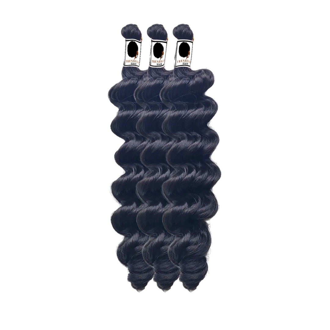 BELLE ITCH FREE HYPOALLERGENIC LOOSE CURLS| BOHO BRAIDING HAIR