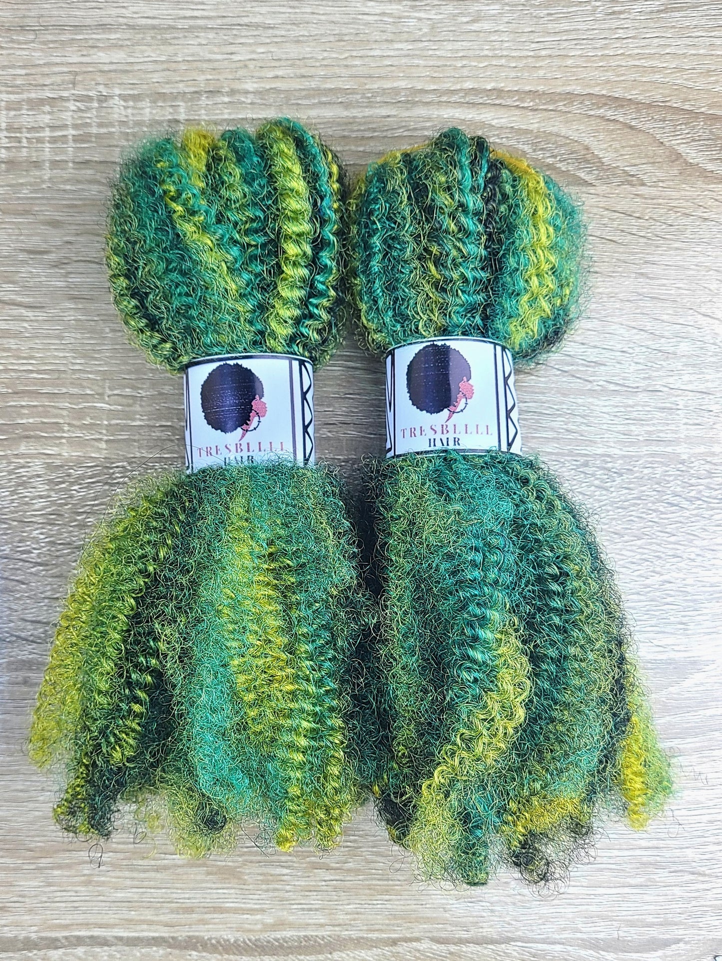 Green itch afro kinky braiding hair