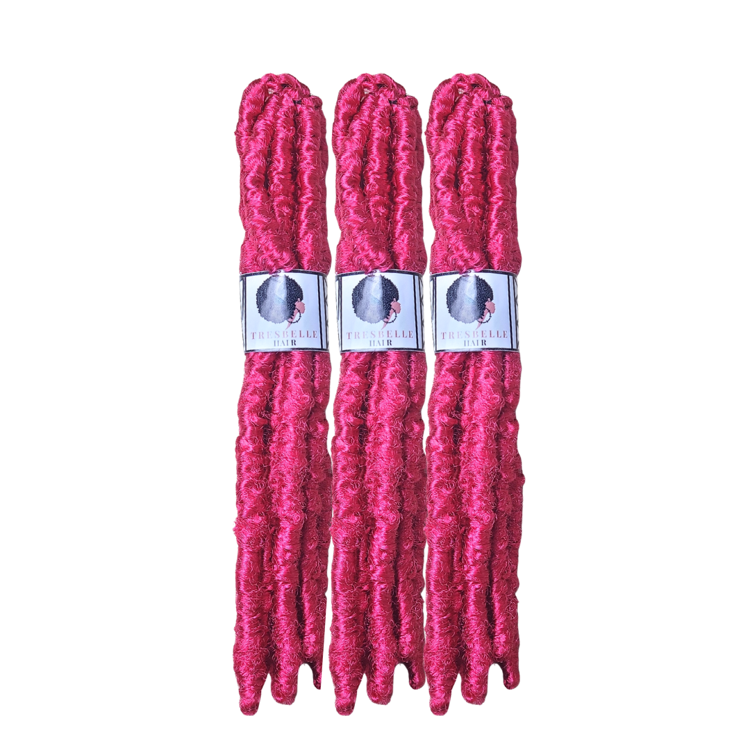 Anti itch Hot pink distressed locs