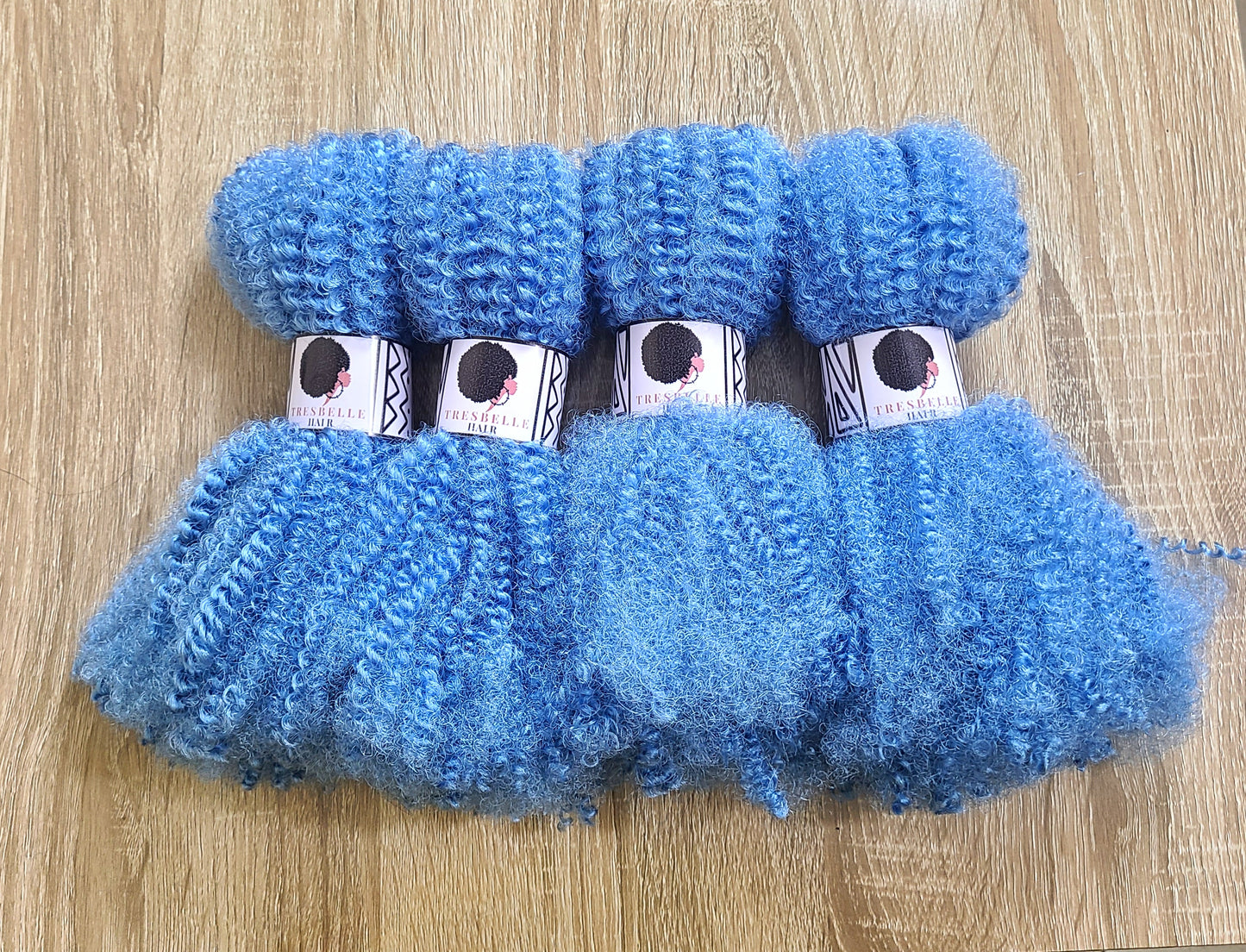 Itch Free Light Blue afro Kinky Braiding Hair