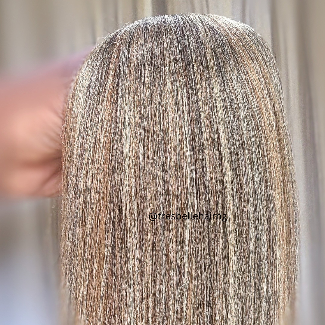 28" Anti - Itch Prestretched Braiding Hair | Non - Toxic Hypoallergenic PreStretched Braiding Hair.