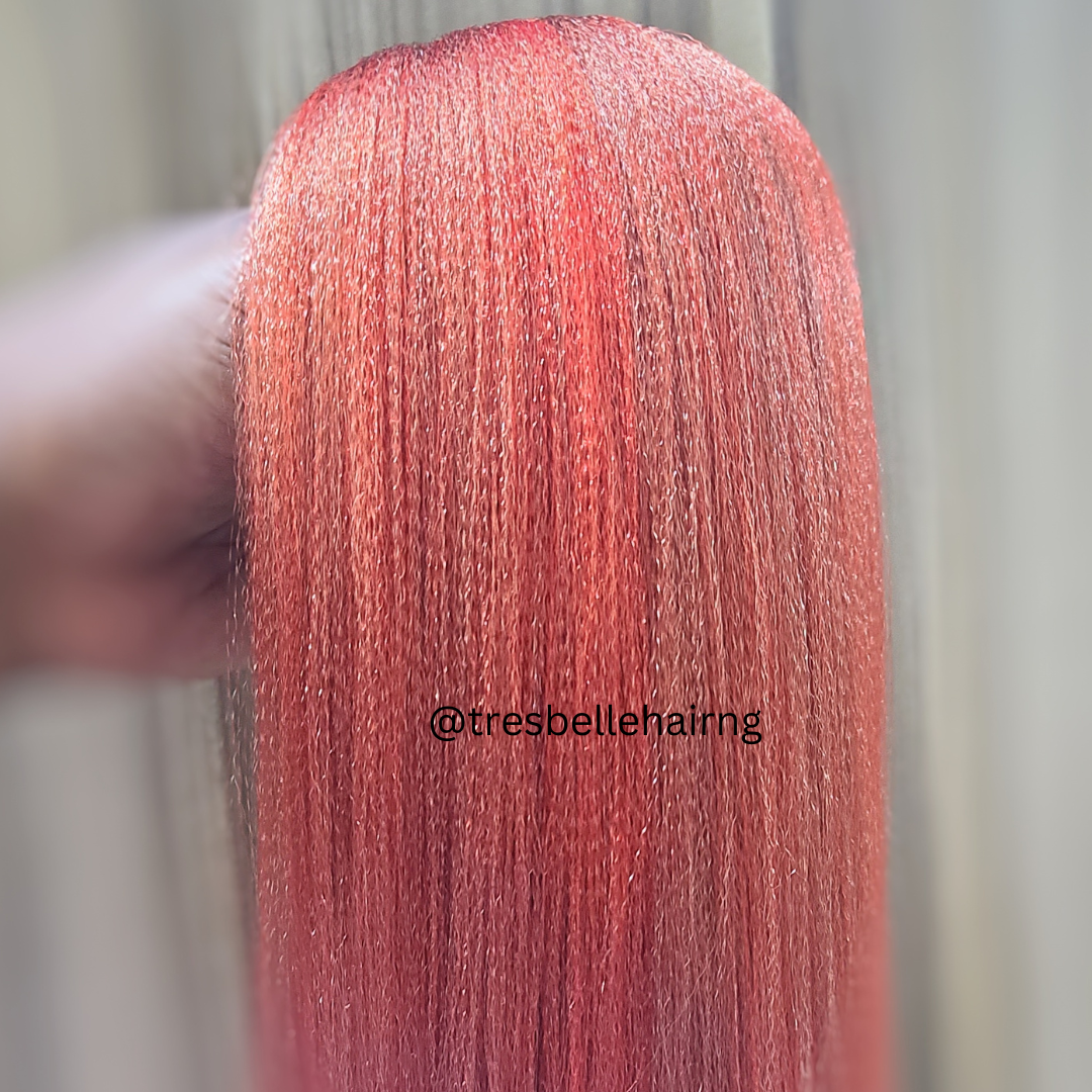 28" Anti - Itch Prestretched Braiding Hair | Non - Toxic Hypoallergenic PreStretched Braiding Hair.