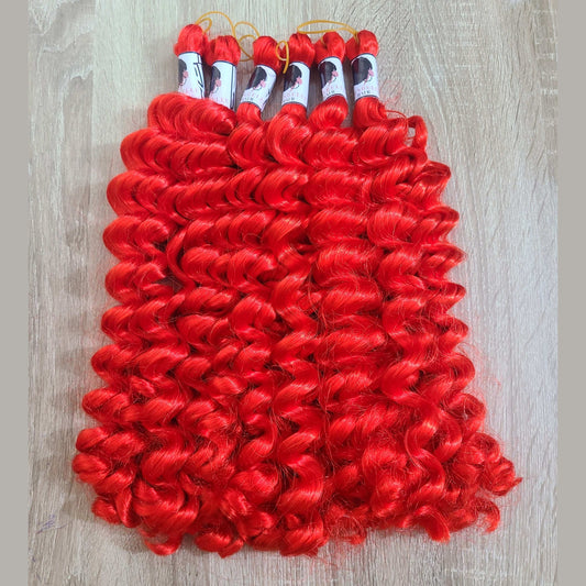 BELLE ITCH FREE HYPOALLERGENIC LOOSE CURLS| BOHO BRAIDING HAIR