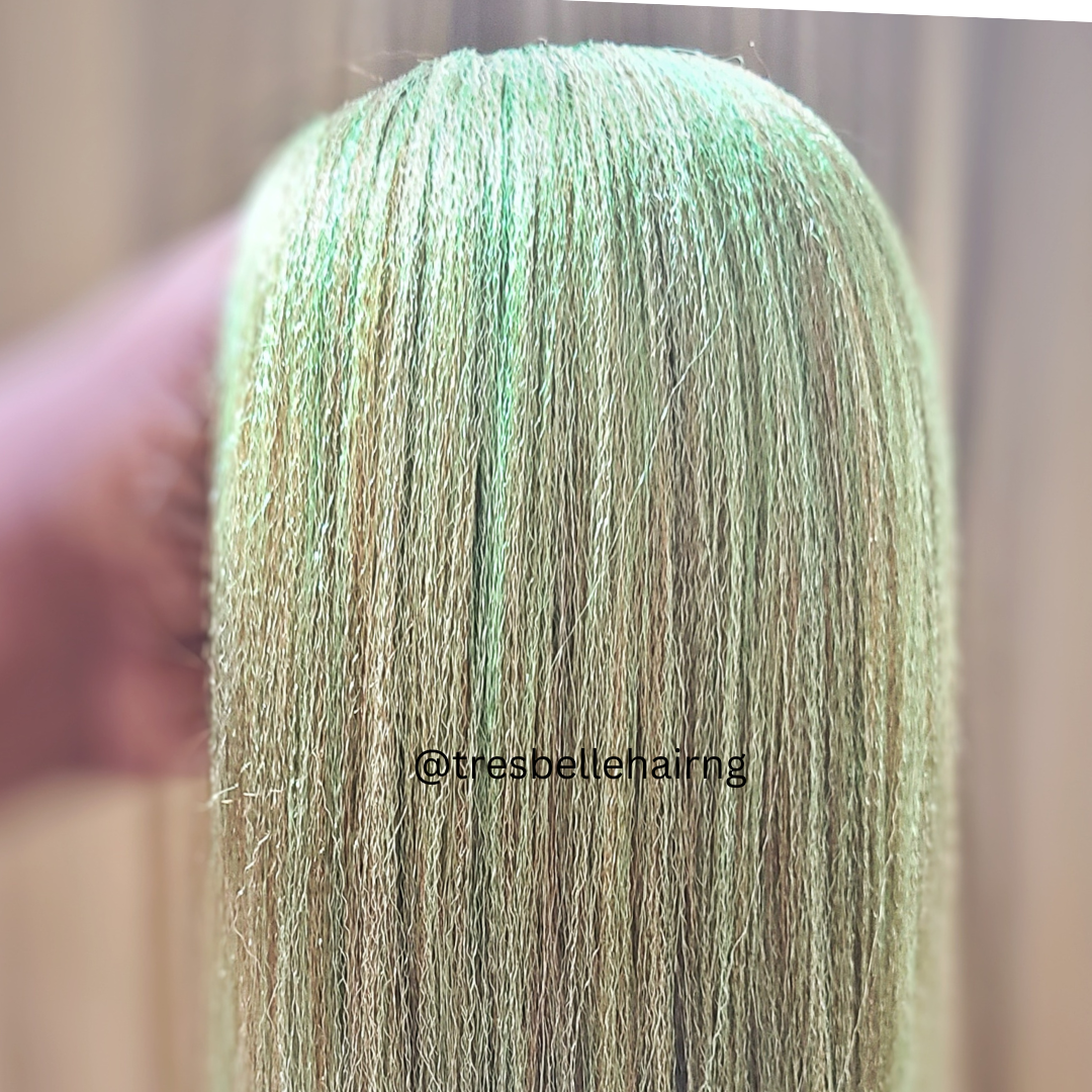 28" Anti - Itch Prestretched Braiding Hair | Non - Toxic Hypoallergenic PreStretched Braiding Hair.