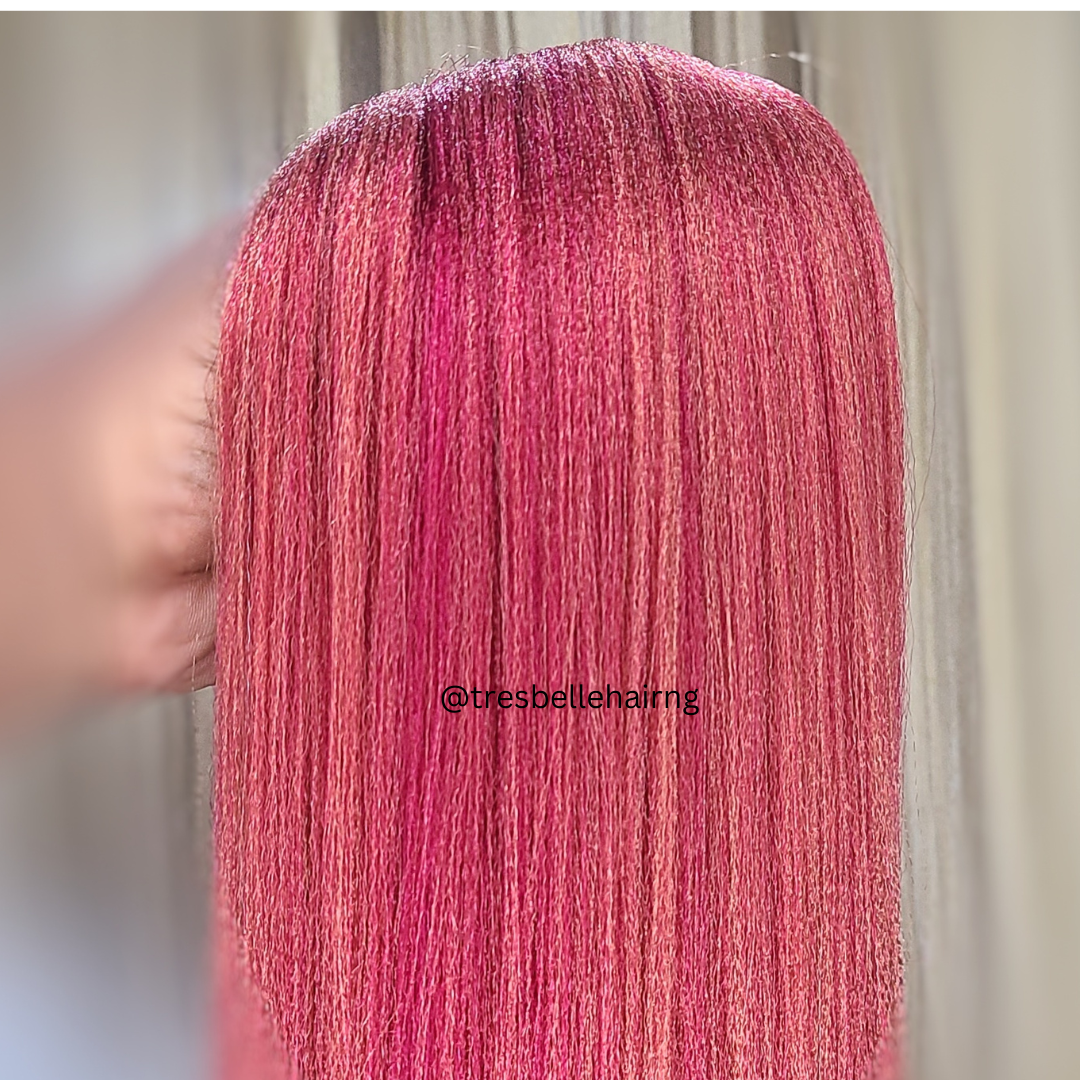 28" Anti - Itch Prestretched Braiding Hair | Non - Toxic Hypoallergenic PreStretched Braiding Hair.
