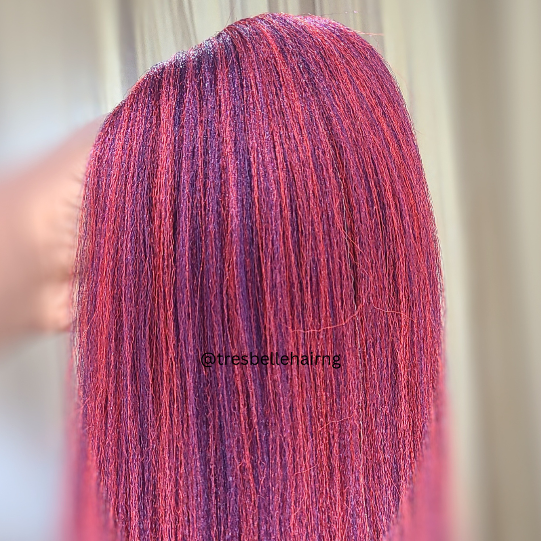 28" Anti - Itch Prestretched Braiding Hair | Non - Toxic Hypoallergenic PreStretched Braiding Hair.