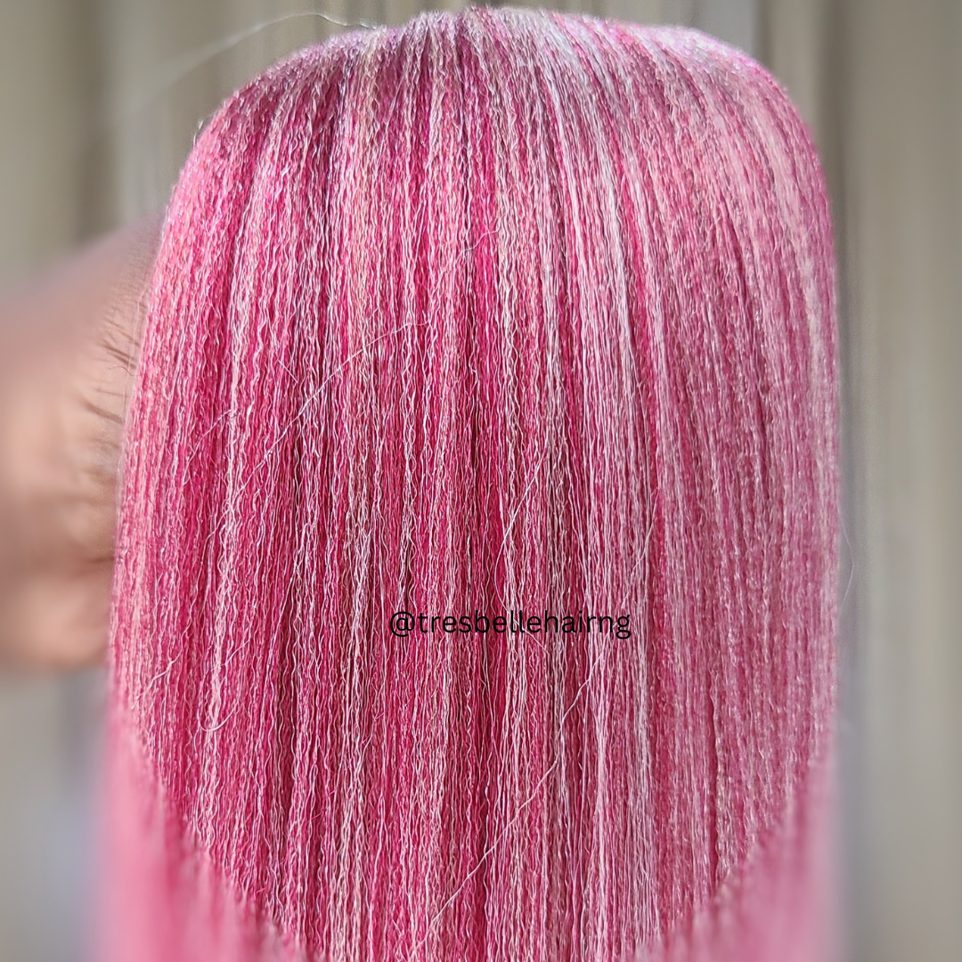 28" Anti - Itch Prestretched Braiding Hair | Non - Toxic Hypoallergenic PreStretched Braiding Hair.