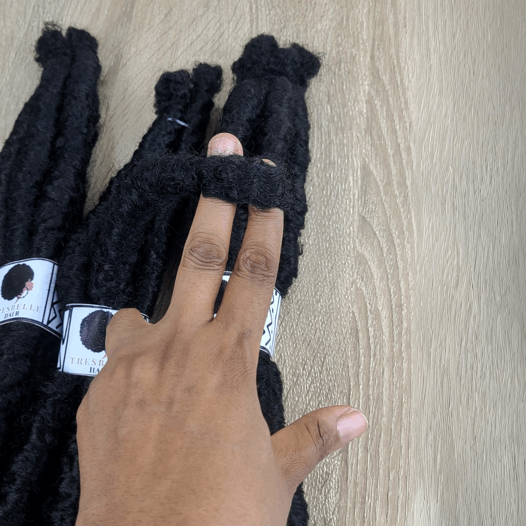 30 inches black jumbo soft locs