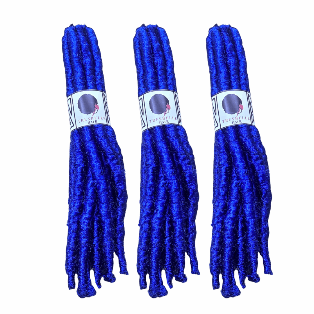 Anti Itch Blue Color Distressed Locs
