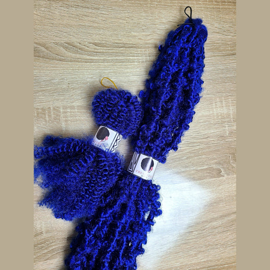 Itch free blue butterfly locs