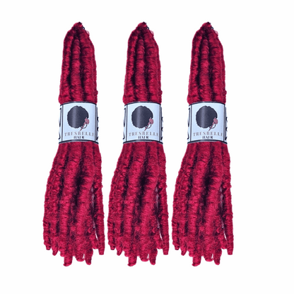 Anti Itch Burgundy Distressed Locs 