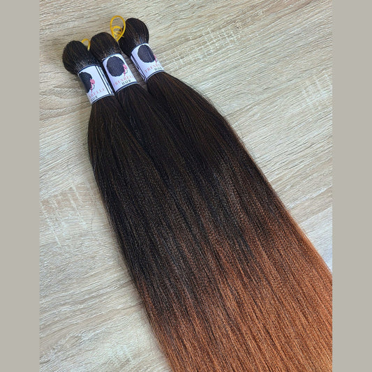 Color 1b/30 prestretched braiding hair