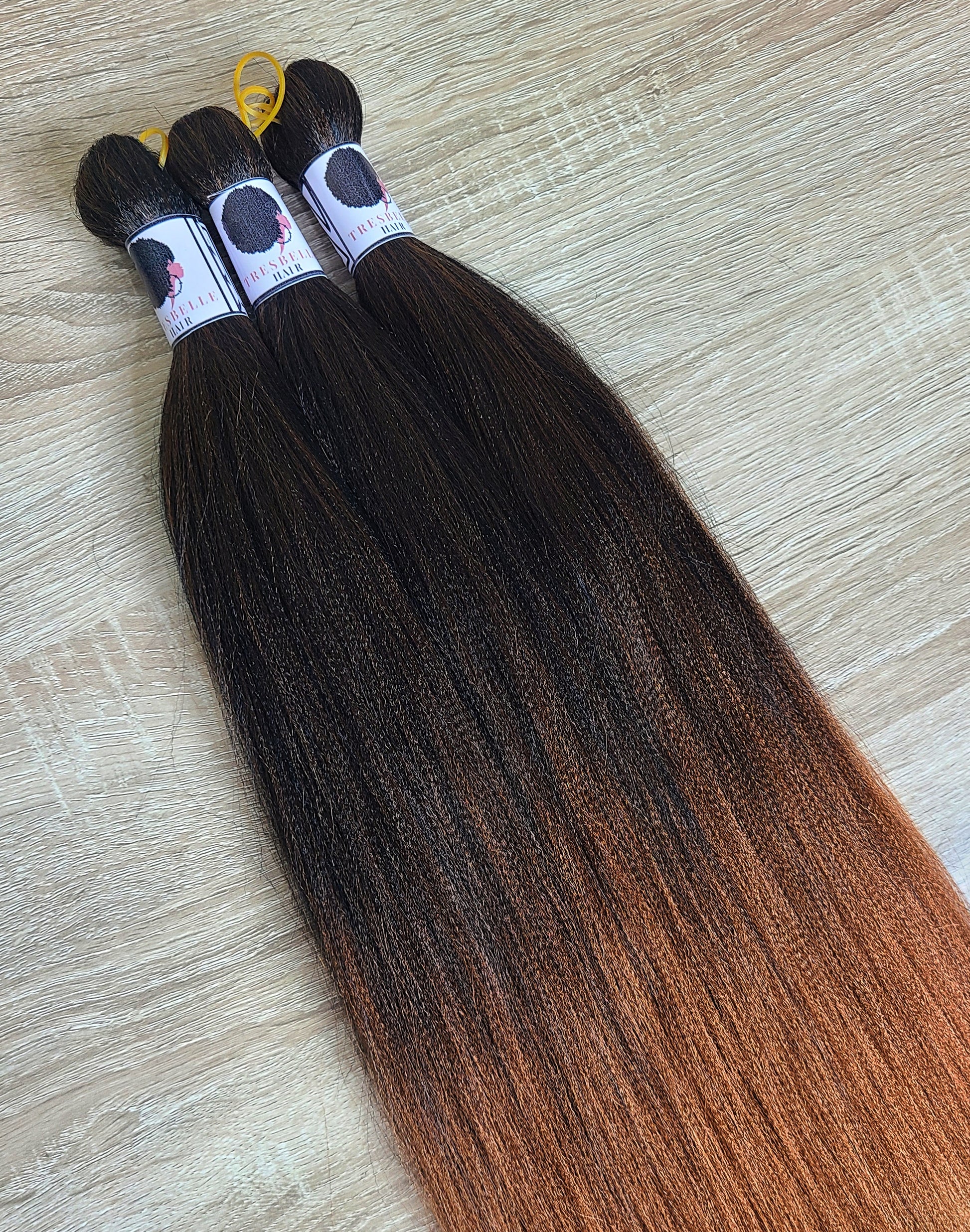 Color 1b/30 prestretched braiding hair