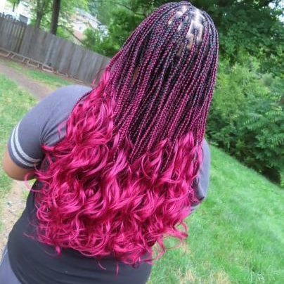 Itch free french Curl Ib/ burgundy ombre