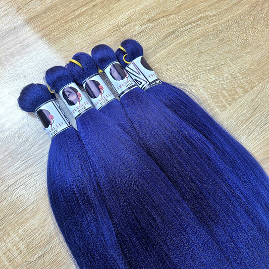 Itch free Prestretched indigo braiding hair