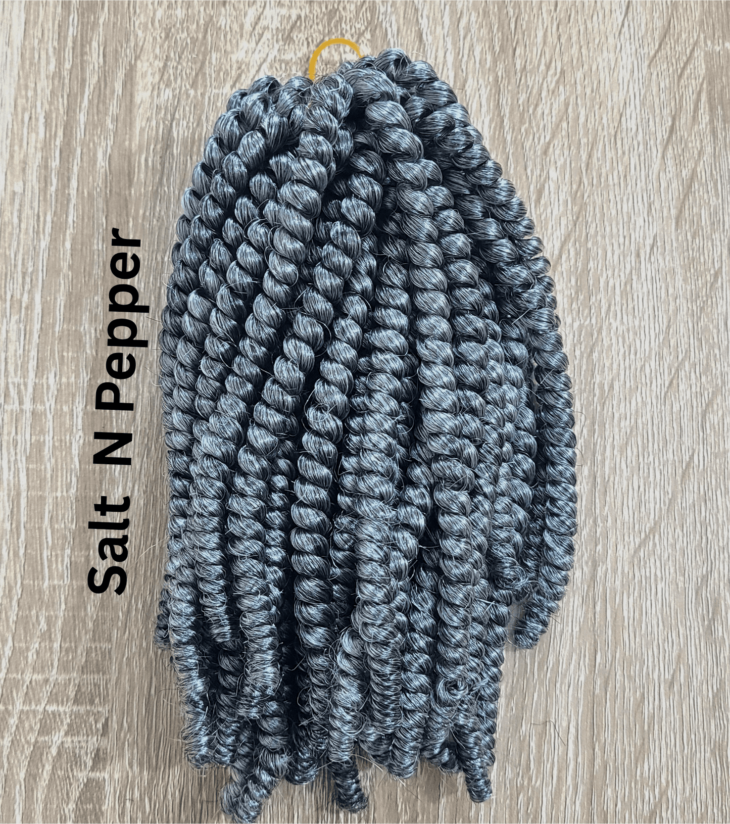 Itch free salt and pepper spring twist 