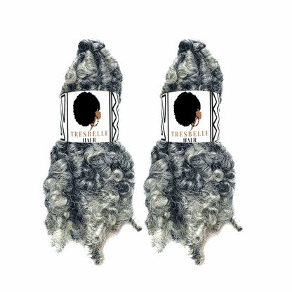 Salt and Pepper butterfly Locs Anti itch Locs