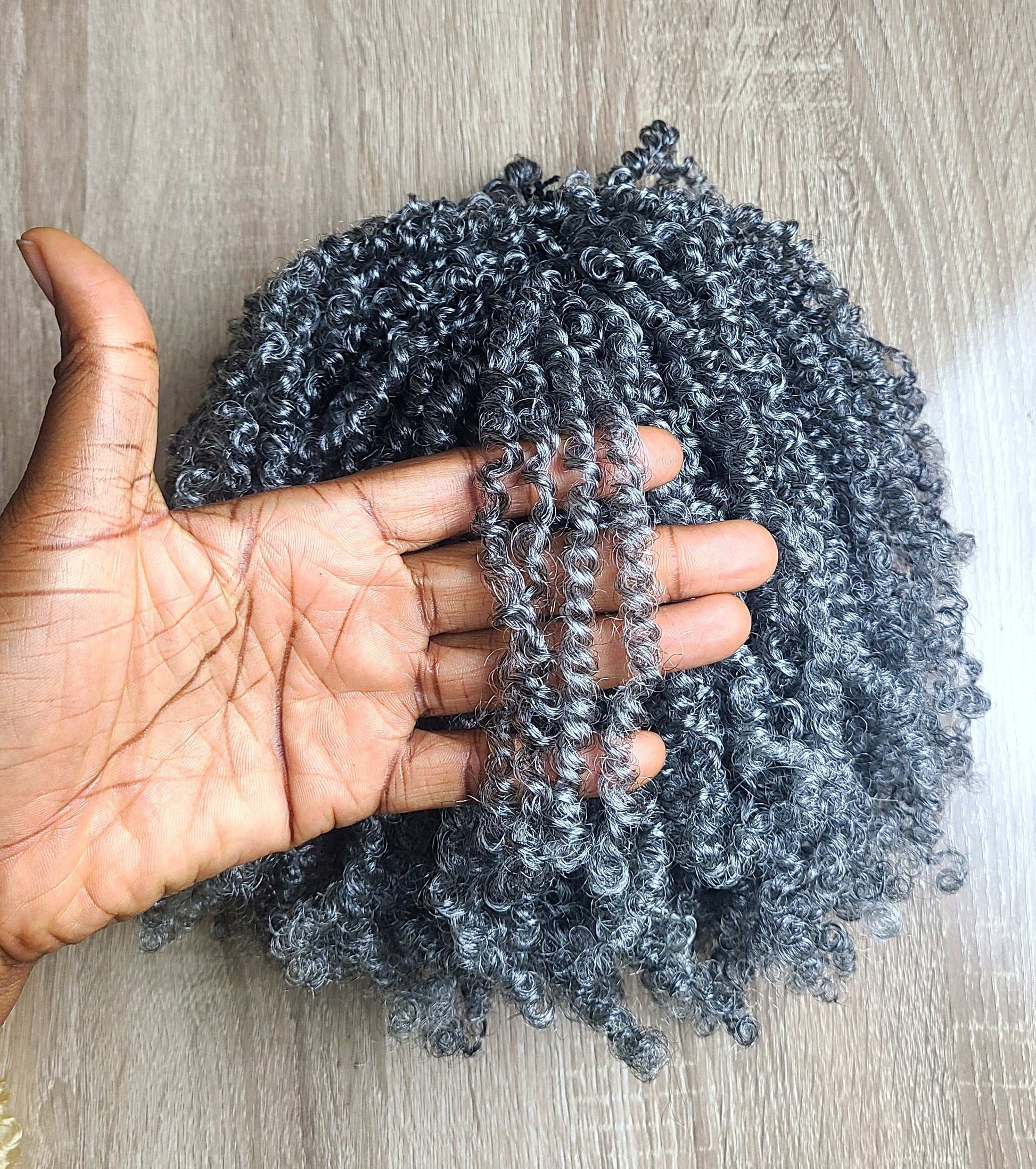 Salt and pepper crochet twist
