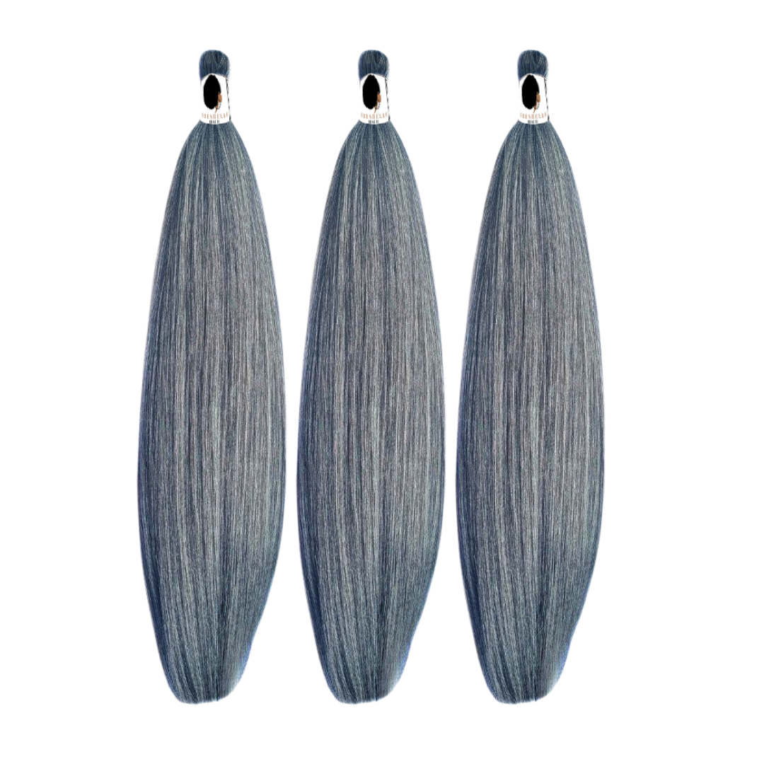 Salt and pepper itch free braiding hair