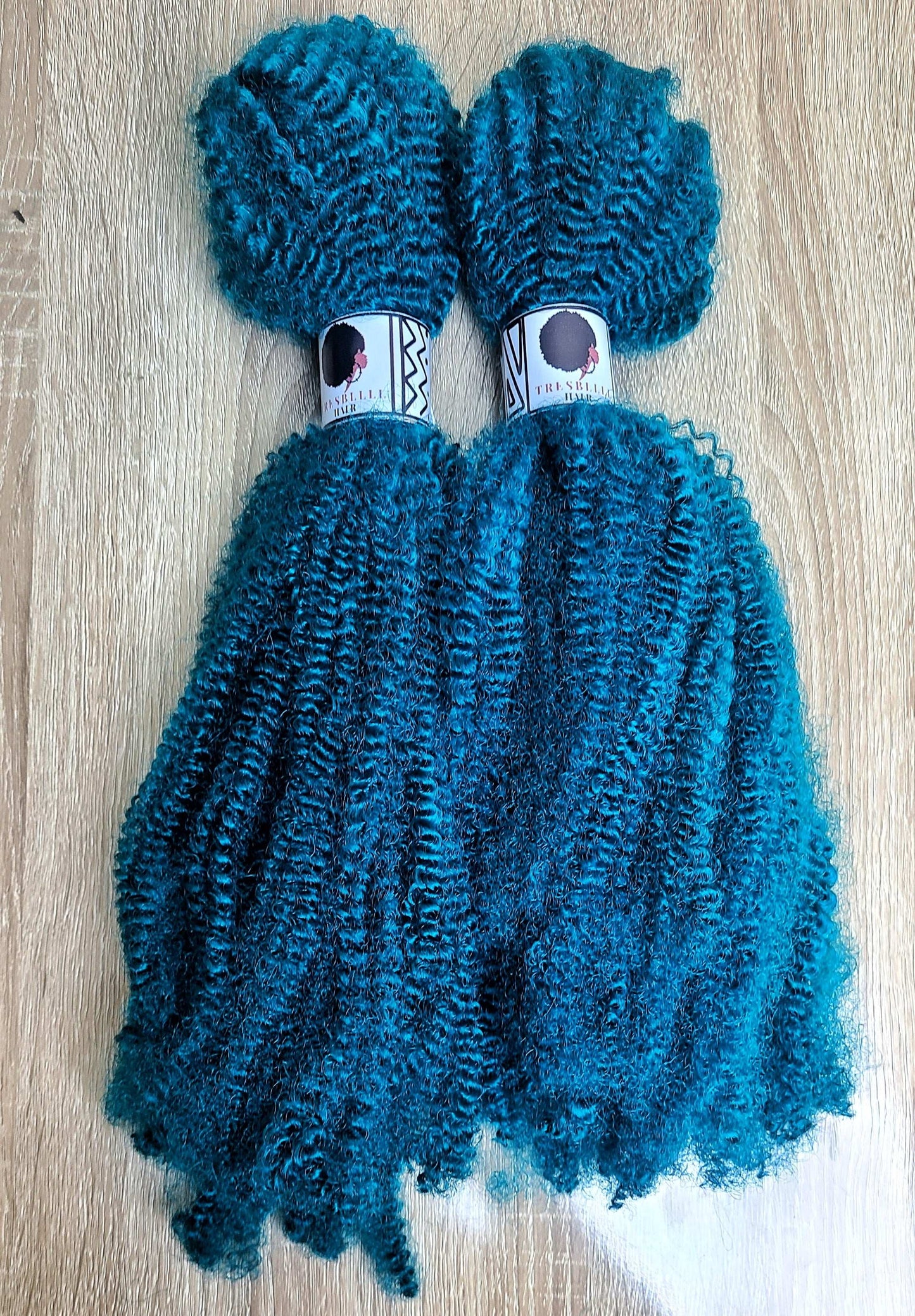 Itch free teal afro kinky braiding hair