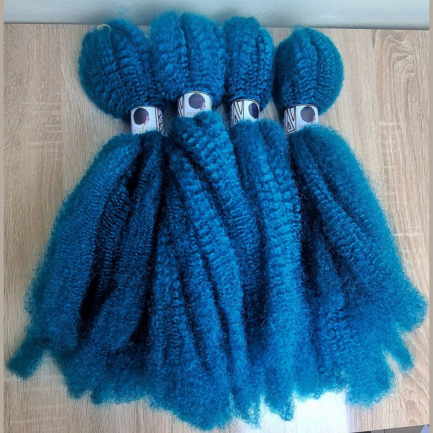 Itch Free Marley Hair in Teal. Teal Marley Hair
