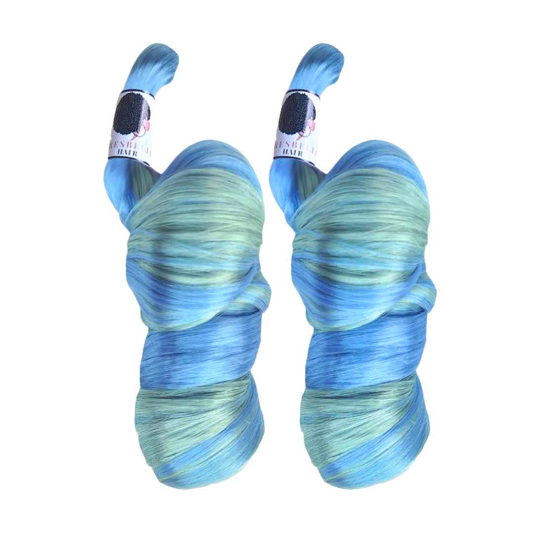 BLUE/GREEN FRENCH CURL